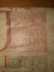 Sezione di Gubbio, carta iniziale dello statuto comunale (1338, copia del 1371)